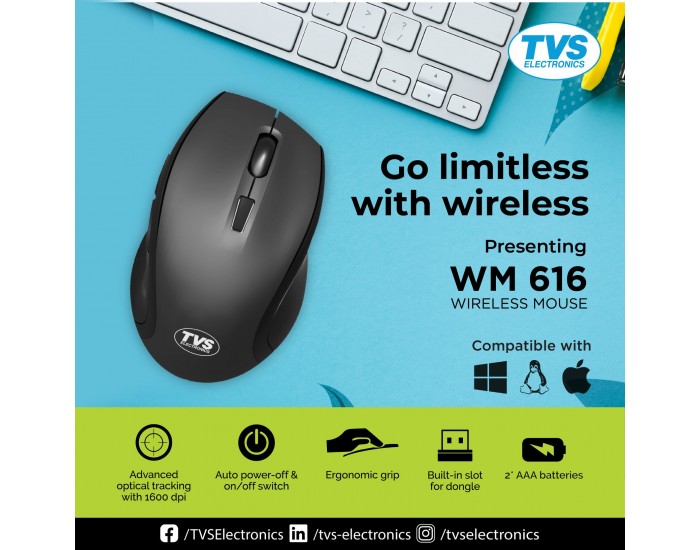 TVS MOUSE WIRELESS WM 616